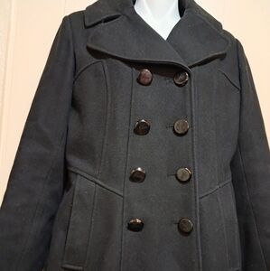GUESS  Jacket  Coat 52% Wool Women Size S   Black